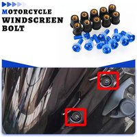 M5 10PCS Fairing Bolts Kit For BMW S1000RR S 1000 RR S1000 RR 2024 2010-2025 Windshield Screw Rubber Nuts Windscreen Accessories