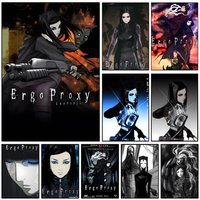 E-Ergo Proxy Poster Self-adhesive Art Waterproof Paper Sticker Coffee House Bar Room Wall Decor