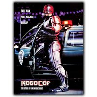 METAL SIGN WALL PLAQUE ROBOCOP Movie Film man cave 80s cinema room poster print-Aluminum