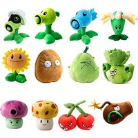 25-40cm Genuine Plants vs. Zombies Plush Toys Sunflower Peashooter Stuffed Dolls Cute Throw Pillow for Kids Xmas Birthday Gifts