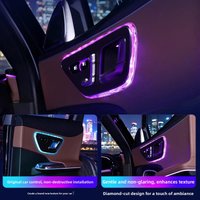 Crystal Texture Door Frame & Reading Light Frame Cover Stickers Fits Benz C GLC E Class W206 X254 W214 2/4/5PCS
