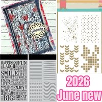 Henriette's Background Banana Leaf Stencil For DIY Scrapbooking Crafts Maker Photo Album Template Handmade Decoration