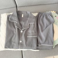 Men's Spring Summer Sleepwear Short Sleeve Shorts Pure Color Casual Outfit Two-Piece Set Home Comfortable Clothing