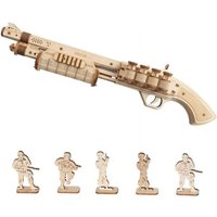 Robotime Rokr Corsac M60 Toy Gun 3D Wooden Puzzle Mechanical Building Model Kit for Children 14 Years Christmas gift