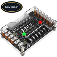 24Pin ATX to 12 Ports USB 2.0 Power Supply Breakout Board Module Adapter Connector Acrylic Case Kit 3.3/5/12/-12V Output Voltage