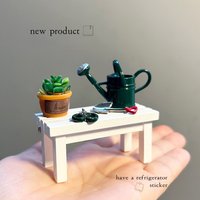 3D table Gardening Tool Decoration Refrigerator Stickers Magnetic Nordic Refrigerator Magnets Home Living Room Wall Decoration