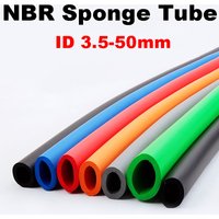 1 Meter Colorful NBR Sponge Tube Heat Insulation Smooth Rubber Foam Tube Sponge Sleeve Fitness Mechanical Equipment Handlebar