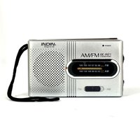 BC-R21 Mini AM FM Portable Radio, Long Lasting Battery, Stable Signal Reception, Built-in Speaker for Home Use