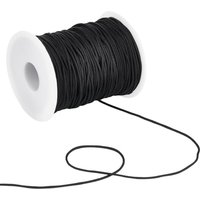 100 Yards Wind Chime String Black Nylon String 1.5mm Chinese Knotting Cord Twine Outdoor Braided Thread Making Kit