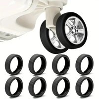 Universal Luggage Caster shoes with Silent Sound to Reduce Wheel Wear Luggage Wheel Protection Cover Casters Shoes Reduce Noise