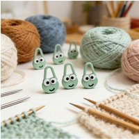 12Pcs Kawaii Cartoon Frog Locking Stitch Markers Cute Animal Knitting Crochet Needle Clips DIY Handmade Sewing Accessories Tool