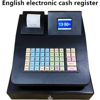 English ECR Cash Register for Supermarket, Retail, Catering & Takeaway with 58mm Thermal Receipt Printer