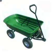 Household Gardening Vehicle Flat Trailer Cart Dump Folding Agricultural Outdoor Transport Vehicle with Free Air Pump and Tools