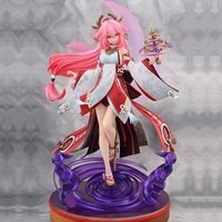 Genshin Impact Yae Miko One Seventh Scale Anime Figure Beautiful Model Desktop Ornament Fox True Meaning Temple In Stock