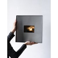 High-End Stainless Steel Photo Frame Matte Home Art Decor Bauhaus Metal Display Picture Frame without Picture