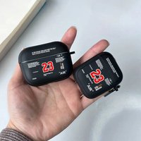 No. 23 Jersey Air Pod Case Cover For Silicone Wireless Earphone For Airpods 1 2 3 For Airpods Pro 2 Case With Keychain men women