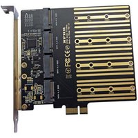 NEW PCIE to M2 Adapter PCI Express X1 3.0 4 Port B Key M.2 NGFF SATA SSD Adapter PCI-E M.2 Adapter Expansion Card Riser
