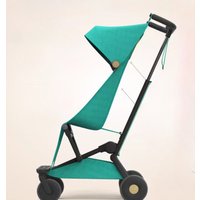 Ultra-Light Stroller - Foldable Airplane-Friendly Baby Carrier with 4-Wheel Shock Absorption, UPF50+ Canopy & Reclining Seat
