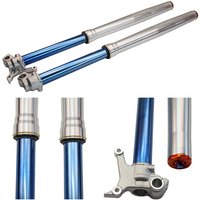 43mm Motorcycle Inverted Front Fork Blue Inner Tube Suspension for Pit Dirt Bike Custom Parts
