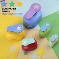 1pc star-shaped paper punch, embossing tool in various sizes, suitable for scrapbooking and card making (random color).