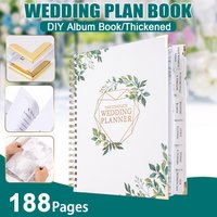 188 Page Self Adhesive Scrapbook DIY Wedding Planner Book Family Wedding Baby and Travel Memory Album