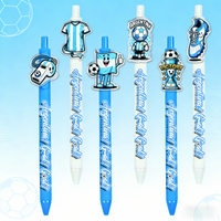 12PCS/24PCS Argentina Football Team 2026 World Cup Creative Design Ballpoint Pens Portable Office Stationery for Students