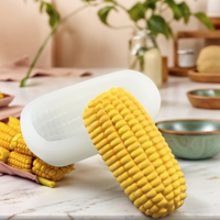 3D Corn Silicone Mold DIY Chocolate Mold Dessert Making Mousse Cake Ice Cream Mold Food Safety Materials Squeeze Toy Making
