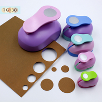 【New】9/16/25mm Circle Round Hole Punch DIY Handmade Paper Scrapbooking Cutter Tool(Random Color)