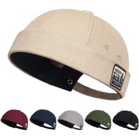 Casual Adjustable Beanie Hat Cotton Solid Color Baseball Cap Hip Hop Cap Women