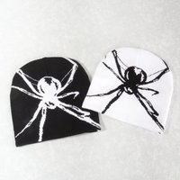 1PC Fashion Knitting Spider Web Design Hat for Men Women Pullover Pile Cap Y2k Goth Warm Beanie Hats New Hip-hop Street Cap