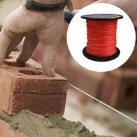 50M Red Polyethylene Marking Construction Line Greenhouse Vegetable Climbing Lines Horizontal Pull Ropes For Gardeners Builders
