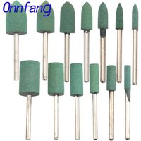 5/10Pcs Rubber Abrasive 3mm Shank Grinding Head for Mold Metal Polishing Dremel Rotary Tools