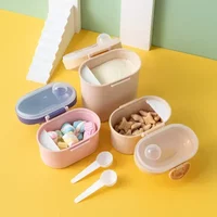 Newborn Food Storage Boxes Baby Milk Powder Box Infant Feeding Container Powder Dispenser Kid Meal Toddler Snack Portable Grade