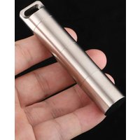 Titanium Alloy Sealed Capsule Storage Case Waterproof Pill Box Keychain Pendants Home Medicine Container Outdoor EDC Tools