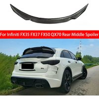 For Infiniti FX35 FX37 FX50 QX70 Rear Case Cover Line Lee Case Cover Spoiler Tail Fin Carbon Fiber Car Trim Kit