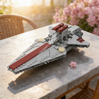350pcs MOC Star Battle Midi Scale Clone Wars Venator Model Building Blocks Construction Christmas Gifts Toy Idea DIY Education