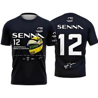 AliExpress NONE Limited Edition Ayrton Senna Memorial T Shirt Cool Breathable Fabric for Men Teens Outdoor Sports Running Fitness Cycling