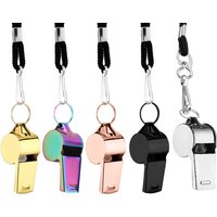 Outdoor Survival Whistle High Quality Stainless Steel Black Rose Golden Whistle Hanging Neck Sports Whistle Lifeguard Whistle