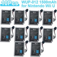 10pcs/Lot Batteries for Nintendo Wii U Gamepad 1500mah WUP-001 WUP-012 WUP-010 Battery for Nintendo WiiU Game pad