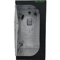 SOLIDEE 2026 600D grow tent with all metal frame 95% reflective aluminum coating 160x80x80cm for plant growth