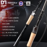 FISHINGFANS UL L ML M TORAY T1100 Carbon FUJI Alconite SIC Tip guide 4 Axis Cross Carbon AAA cork Tapered handle Fishing rod