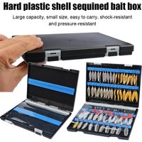 Portable Lure Storage Box Ultra-thin Double Sided Tackle Organizer Hard Shell Case For Carp Fishing Baits And Terminal Gear
