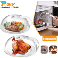 Large Microwave Splatter Cover BPA Free Microwave Oven Plate Food Cover Guard Lid with Adjustable Steam Vents Dishwasher Safe