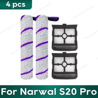 Compatible for Narwal S20 Pro, Rowenta X-Clean 10 Vacuum Mop Accessories Roller Brush Hepa Filter Replacement Parts