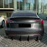 Car Rear Bumper Lip Splitter Spoiler Body Bumper Protection For Tesla Model Y 2017-2024 Auto Accessories