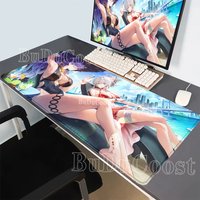 Wuthering Waves Hiyuki Gaming Mousepad office keyboard XXL Mouse Pad Anime sexy girl Rubber HD Printing overlock game Desk Mat