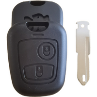 1pcs 2 Buttons Remote Key Shell Case for Peugeot 206 with NE73 Blade