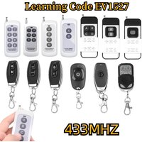 433 Mhz RF 1 2 3 4 6 8 CH EV1527 Learning Code Remote Control Wireless Transmitter Switch for garage door gate Alarm Key