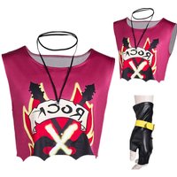 Gambit Cosplay Shirt Costume Necklace Wristband Gloves Cartoon Super Villain X Roleplay Vest Outfits Party Suit Halloween Men