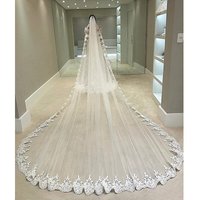 Long Tulle Wedding Bridal Veil Lace Wedding Veil 2025 Bridal Bride